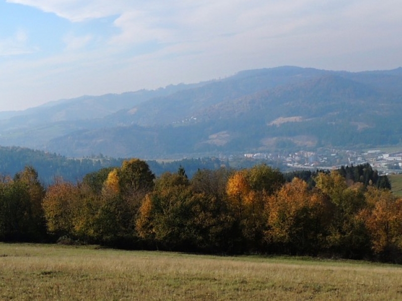 panoramatický záber z osady u Lastovicov